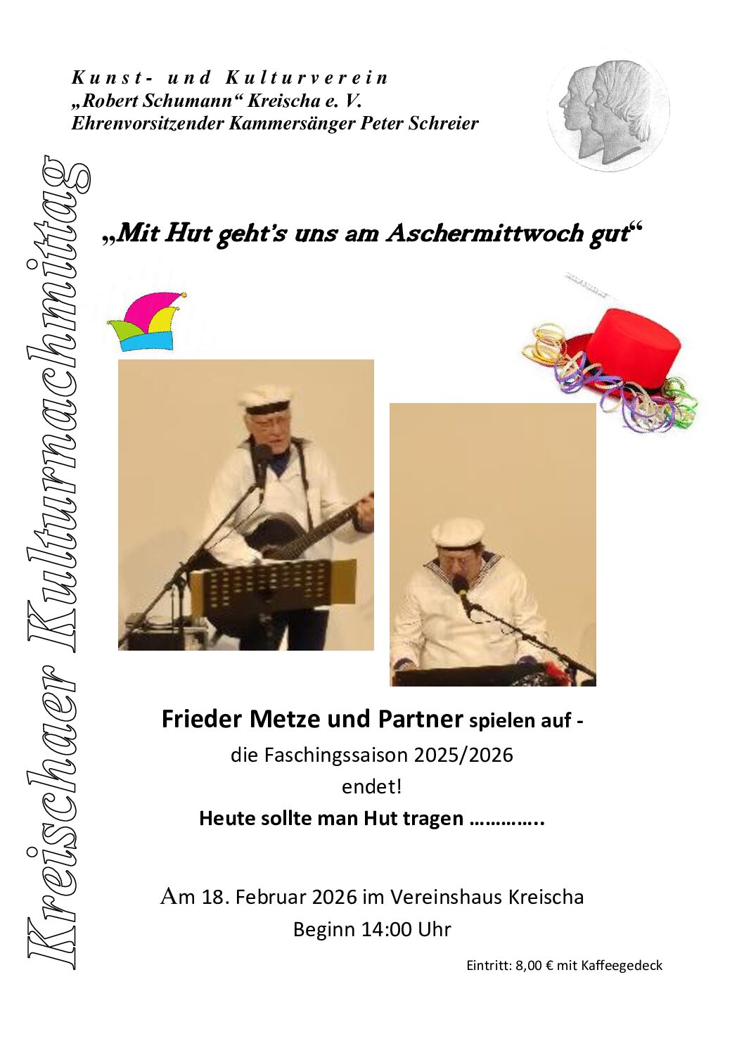 Du betrachtest gerade „Mit Hut geht’s uns am Aschermittwoch gut“