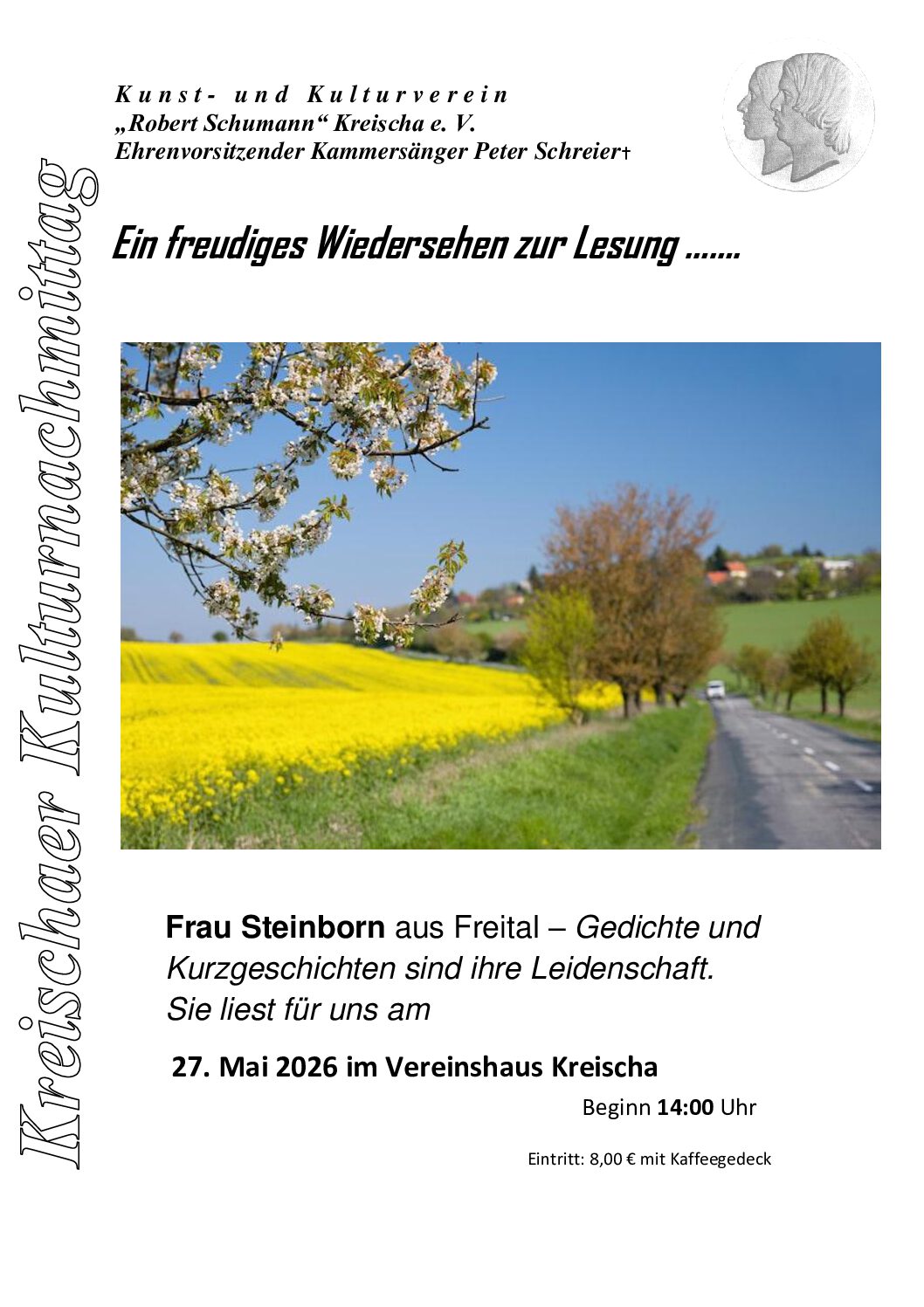 Du betrachtest gerade Ein freudiges Wiedersehen zur Lesung …….